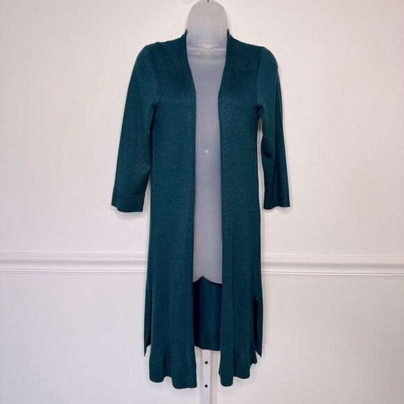 Cocobleu Open-Front Long Sweater Cardigan. Size Large - Picture 1 of 10